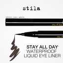 Stila Waterproof Liquid Eye Liner, Stay All Day Makeup with Fine Brush Tip Lasting Satin Finish, Smudge-Proof & Transfer-Resistant