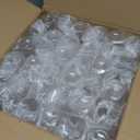 HOMIP 36pcs Clear Plastic Champagne Flutes - 9oz Disposable Champagne Flutes Stemless Toasting Glasses, Ribbed Ripple Design (BPA-Free) for Weddings, Bars & Events - Disposable Party Cups