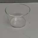 Small Glass Bowls Ice Cream Cup Mousse Cup, Transparent Glass Dessert Tray DIY Round Shaped Pudding Cup, Pack of 9