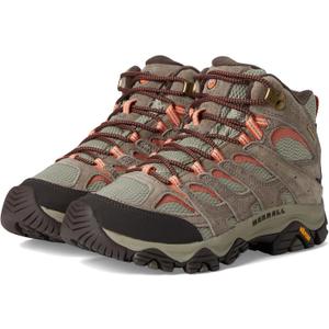 Merrell Women's Moab 3 Mid Waterproof Hiking Boots (Gray) 8