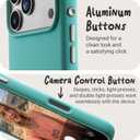 TineeOwl Case for iPhone 17 Pro MagSafe Compatible, Aluminum Buttons, Camera Control & Rounded Action Button, Slim Textured TPU, Minimalist DuneX Series