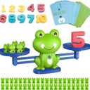 Snugzy Frog Balance Counting Toys, Number Counting Scale Games for Kids Cool Math Learning Games for Boys and Girls Preschool Kindergarten Learning STEM Montessori Educational Toys for 3+ (93 PCS)