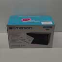 Emerson MW7302B Compact Countertop Microwave Oven with Touch Control, LED Display, 700W, 10 Power Levels, 6 Auto Menus, Glass Turntable and Child Safe Lock, 0.7 Cu., Ft. Black