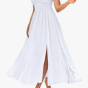 GRACE KARIN 2025 Women's Summer Floral Print Flowy A Line Maxi Dresses Sleeveless Smocked Off Shoulder Dress Size M