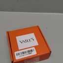 Vatee's Men/Women Reversible Genuine Leather Replacement Belt without Buckle 1.25"(32mm) Wide 45 inch Long Black/Khaki