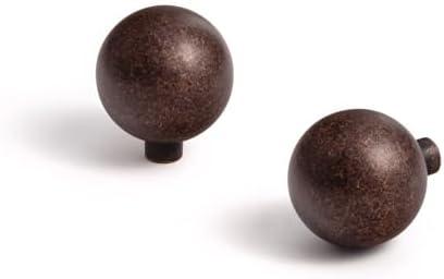 Goo-Ki Antique Oil Rubbed Bronze Cabinet Knobs with 1''(24mm) Dia,Casual Luxury Solid Zinc Cabinet Handles for Drawer,Cupboard, Wardrobe,6 Pack