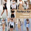 Yeblues Women 3 Pack Seamless Slip Shorts for Under Dress Smooth Boyshorts for Yoga/Bike/Workout Shapewear Shorts (1 Pc-beige)