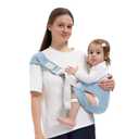 Toddler Carrier for 25-60 lbs,Comfortable&Lightweight Baby Sling Carrier,Adjustable with Left/Right Shoulder Straps,One Size Fits All,Ideal for Shopping and Travel-Blue