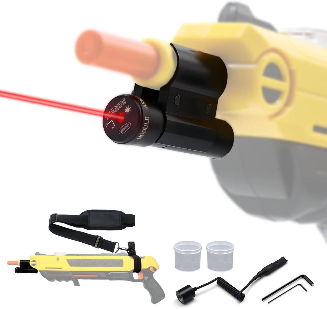Laser Beam Sight for Bug Salt Gun 4.0,3.0,2.5,2.0,Adjustable Laser for Fly Gun Salt Shooter,Bug Salt Airsoft Accessories for Indoor and Outdoor (Only Laser Sight)