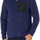 Amazon Essentials Men's Full-Zip Fleece Jacket  M