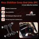 Rear Sway Bar Stabilizer End Links Zinc Nickel Alloy 2 Pcs Left & Right, Compatible With 2002-2006 CR-V 4WD & FWD, Replaces#: 52321S9A003 & 52320S9A003, K80369 & K80370