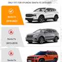 Upgraded Crossbar Fit for Hyundai Santa Fe 2019-2023 Anti-Theft Roof Rack Rail Cross Bars for Luggage Kayak Ski Bike Snowboard Skiboard Cargo Carrier 165lbs Capacity