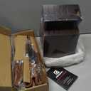 Kitchen Knife Sets With Block, Piklohas 15 Pieces Knife Sets With Magnetic Detachable Knife Holder, High Carbon Steel Damascus Pattern Chef Knife Set With Steak Knives, Ideal For House Warming Gift