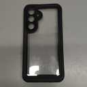 Lanhiem for Samsung Galaxy S25+ Plus Case, IP68 Waterproof Dustproof Case with Built-in Screen Protector, Rugged Full Body Shockproof Protective Cover for Galaxy S25 Plus 6.7 Inch, Black/Clear