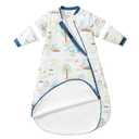 Baby Sleep Sack 1218 Months, Cotton Sleep Sack with Detachable Long Sleeves, 1.0 TOG Wearable Blanket for Cooler Nights, 2-Way Zipper Toddler Sleeping Sack with Temperature Strip, Dinosaur