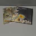 AWAYTR 35” Large Square Satin Head Scarf - 2Pcs Hair/ Neck Scarves Bandana Beach Silk Feeling Headscarf for Women Hair Wrap Paisley/Black/Beige)