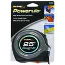 1" x 25' POWERULE TAPE MEASURE, RUBBER GRIP, 2 CT Sticky Hook Set