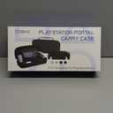 CoBak Hard Carrying Shell Case for PlayStation Portal Remote Player - with 2 Screen Protector, 1 Grip Case, 4 Thumb Grip Caps, Hard Outer Cover for PS5 Portal, Black