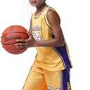 Kids Basketball Jerseys #24 Mesh Sleeveless Tank Top Shorts Socks for Boys Girls 3PC Athletic Training Uniforms (Gold) 140