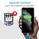 LED iPhone Light up Charger Cable, | Apple MFi Certified | USB A to Lightning Fast Charging Cord Compatible with iPhone 13 Pro Max 12 Mini 11 X XS XR 8 7P 6S 5S iPad iPod Touch More (3FT, Blue)