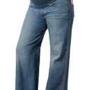Levi Strauss Signature Gold Women's Maternity Comfort-Stay Wide Leg Jeans