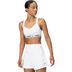 Nike Women's Indy High Support Padded Adjustable Sports Bra, White/Stone Mauve/Black, X-Large