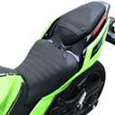 Motorcycle Rider & Passenger Comfort Seat Fit for ER400 Ninja 400 EX400 Z400 2018 2019 2020 2021 2022 2023 2024 2025 2026, Front Rear Solo Saddle Back Cushion Pillion Pad, Matte Black