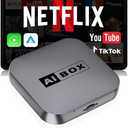 Wireless CarPlay/Android Auto Adapter with Netflix & YouTube, Upgraded Car Play Wireless Adapter for iPhone 8+& Android 11.0+, Plug & Play Dongle for Car, Smart AI Box Only for Cars with Wired CarPlay
