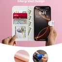 DEENAKIN for iPhone 15 Pro Max Wallet Case with Card Holder + Cash Clip, RFID-Blocking, Military-Grade Protection & UV-Printed Artwork, Magnetic Closure with Leather Stand - Delicate Bows