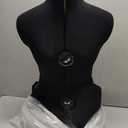 Black Dress Form Adjustable Mannequin for Sewing, Female Size 6-14 Pinnable Body Form with 13 Dials & Detachable Casters, 42.5"-60" Height Range for Clothing Display, Small to Medium