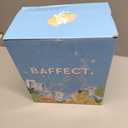 Baffect Water Pitcher, High Borosilicate Glass Jug with Stainless Steel Lid, Leakproof Fridge Door Carafe for Hot or Cold Beverage Vertical Pattern (1.8 L/63 oz.)