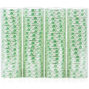 BOMEI PACK 32vRolls Crystal Clear Tape for Gift Wrapping, Transparent Tape Refills for Dispenser, Office Tape for Home and School, 3/4Inch x 1000 inch