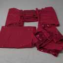 ShinyBeauty Hot Pink Sequin Table Runner 12x108-Inch Wedding Shower Decorations Fuchsia Table Runner-Pack of 5