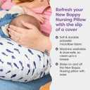 Boppy Nursing Pillow Cover, Neutral Navy Fish, Single Cover, Easy-On Slipcover with Extra Soft 100% Polyester Microfiber Fabric for the Redesigned Nursing Pillow