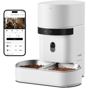 PETLIBRO Automatic Cat Feeder for 2 Cats, AI Recognition Camera Intake Log