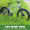 1/2 Pack 20/24/26x3.0 Fat Bike Tires ebike Tires with Tubes MTB Heavy Duty Wear-Resistant E-Bike Mountain Snow Bike Tire 20/24/26 x 3 Fat tireBlack