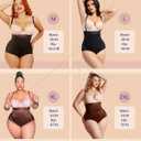 SHAPELLX Shapewear Panties Body Shaper Tummy Control High Waisted Body Shaper for Women Panties (Small Beige)
