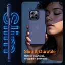 Yriklso for iPhone 15 Pro Max Phone Case, Shockproof iPhone 15 Pro Max Case, Military Grade Drop Protection, Protective Hard Back Slim Translucent Case for iPhone 15 Pro Max 6.7'', Frosted Blue