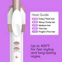 Conair Double Ceramic -Inch Curling Iron with Bonus Claw Clip, -Inch Barrel Creates Spiral Curls, Hair Curler for Use on Short to Medium Hair, White/Rose Gold