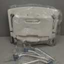 Folding Bath Seat with Back Support, Portable Shower Bench, White