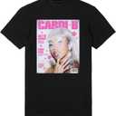 Cardi B Unisex Adult Cardi B Aitd Magazine T-Shirt (Large)