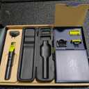 Philips Norelco OneBlade 360 with Connectivity Hybrid Face + Body, Electric Beard Trimmer, Shaver and Body Groomer with 360 Blade Tech, 1x360 Blade, 5-in-1 Comb, Body Kit, Travel Case, Model QP4631/90 (Black/Lime Green)