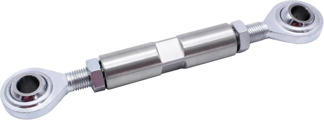 2 1/2" Adjustable Tensioning Rod Silver colour Heim Joint Alternator Bracket Fits for SBC BBC 350 454 302 engine