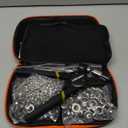 Grommet Tool Kit 1/2 1/4 3/8 Multi-Size Hole Punch, 608 Pcs Heavy Duty Grommets Tool Kit, Eyelets and Grommets for Tarps, Fabric Rings, Leather, Tents, Vinyl, Canvas and so on