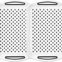 Trays for Serving Food, 2 Pack of Food Serving Trays, Silicone Grippy Dots, Non Slip-White Serving Trays for Breakfast, Fruit, Dessert