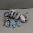 Car Seat Toys, Baby Plush Spiral Hanging Toys for Stroller Crib Bar Bassinet Car Seat Mobile with Musical Owl BB Squeaker Elephant- Gray Fox