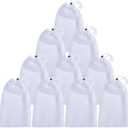 Yinluluna 10Pcs Mesh Drawstring Bags, Portable Nylon Storage Laundry Bags for Dirty Clothes, Gifts, Toys, Travel or Sports Activities Supplies Storage Etc (White, 12" x 16")