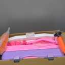 Toddler Pink Basketball Hoop Indoor Outdoor Age 1-3, Adjustable Kids Basketball Hoop with 3 Balls Backyard Outside Girls Basketball Goal Sport Toys for 1 2 3 4 Year Old Girl Birthday