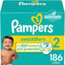 Pampers Baby Diapers - Swaddlers - Size 2, 186 Count, Ultra Absorbent Disposable Infant Diaper