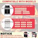 Grill Parts Kit for Weber Genesis 300 330 Series Genesis E330 E310 S310 S330 EP330 S320 E320 EP-310 EP-320 Grill Parts, Stainless Steel Genesis Grates Flavorizer Bars Grill Parts Kit, 4Pcs Burner Tube